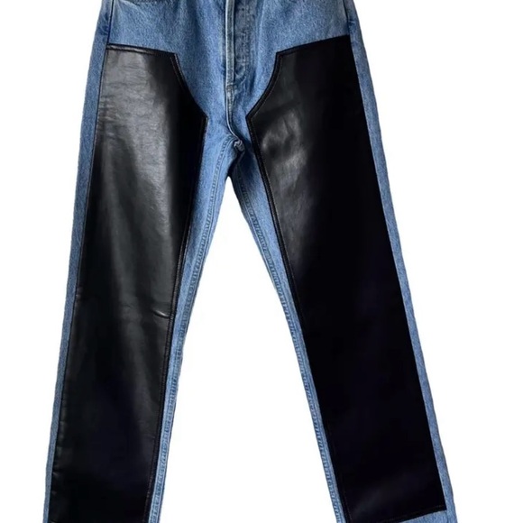 Agolde Blue and Black Boot Cut Jeans - Picture 1 of 2